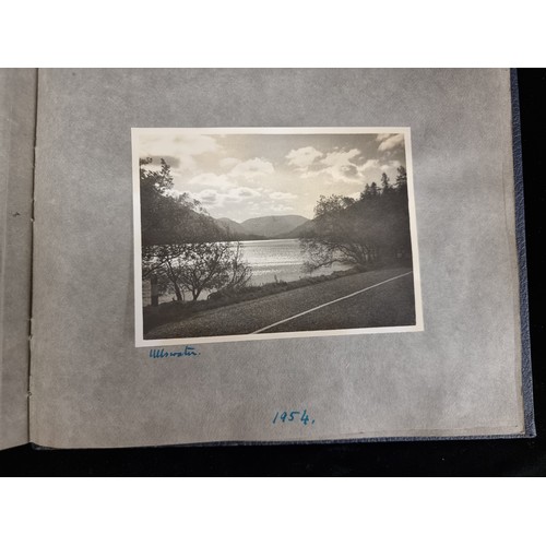 181 - A fantastic  large picture album containing over 200 photographs spanning from the 1940s to 1950s fe... 