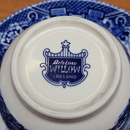 354 - A Collection of Blue and White inc Willow pattern.