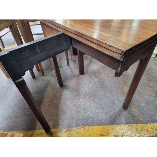 412 - A wonderful 1930s fold over games table gorgeous character to this piece.  From the fabulous house o... 