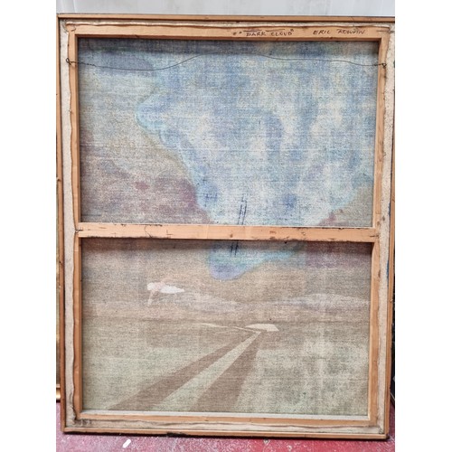 259 - Star Lot: A very large acrylic on canvas painting by the artist Eric Rowan dated to the 1970's and t... 