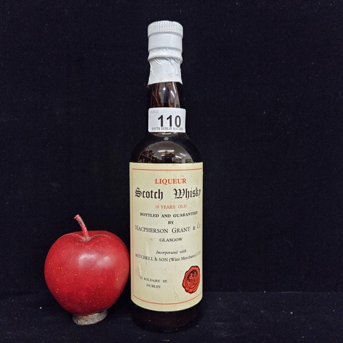 110 - A vintage sealed 35cl bottle of ten-year-old scotch whisky liqueur, bottle and guaranteed by MacPher... 