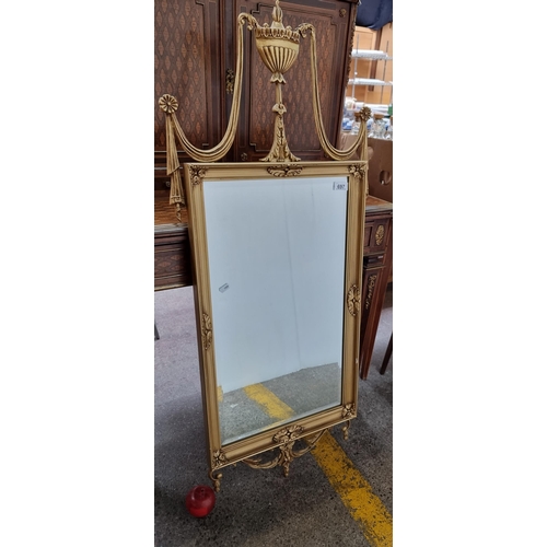 697 - Star Lot : A beautiful example of a vintage wall mounting mirror in the Regency style by Peerart (wi... 