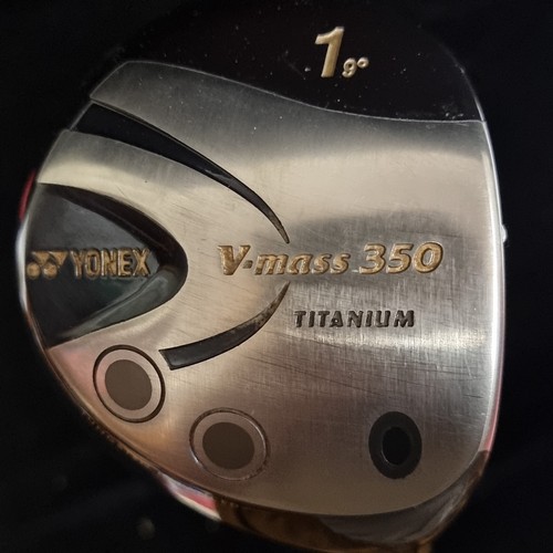 217 - A Yonex V-Mass 350 titanium 1 driver golf club. Complete with headcover. IN good order.