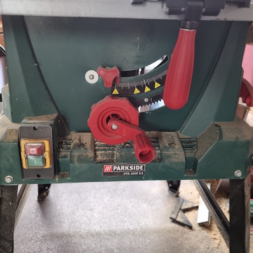 315 - A large Parkside table saw. Model no: PTK 2000 D3