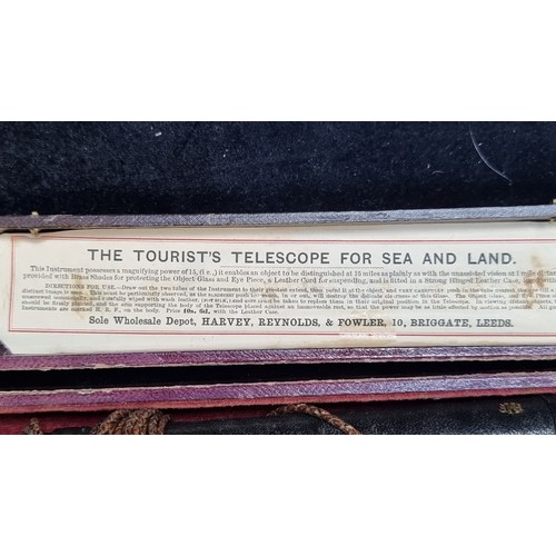 735 - A fabulous early twentieth century example of 'The Tourist's Telescope For Sea and Land'. Retailed b... 