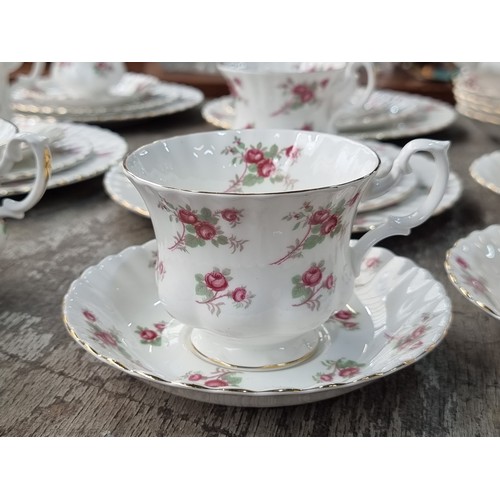 708 - A beautiful collection of 87 Richmond Bone China porcelain pieces in the 