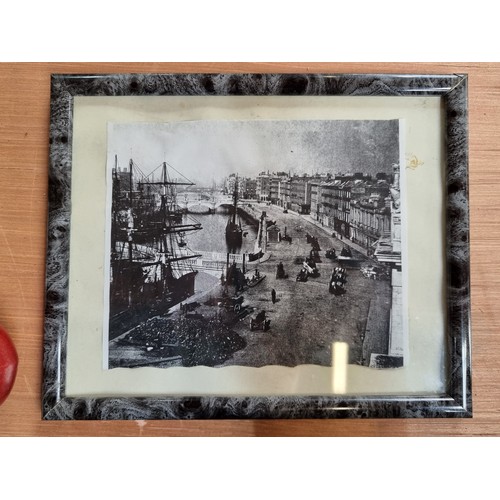 199 - Eleven framed prints of Victorian Dublin including East Wall and Clontarf.