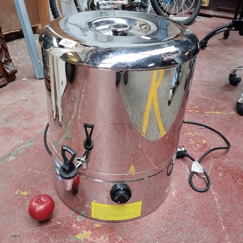 327 - An industrial sized stainless steel Hot Water boiler and dispenser. With multiple settings for boili... 