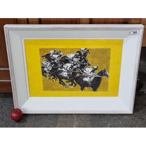 566 - JOSEPH O'CONNOR COLLECTION

A fantastic original acrylic on paper painting by Joseph O'Connor entitl... 