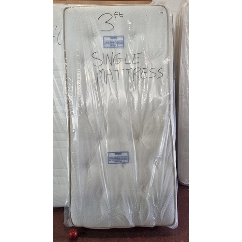 576 - A 3 foot single mattress, AS new in packaging.