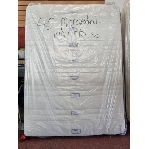 577 - A 4 foot 6 inches Morgedal mattress, AS new in packaging.