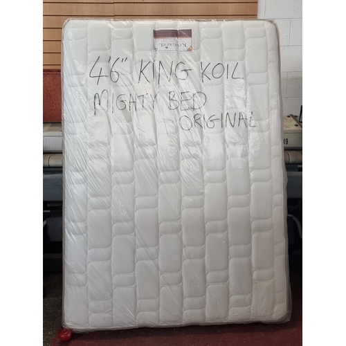 578 - A 4 foot 6 inches King Koil Mighty Bed Original mattress, new in packaging. Original retail price €8... 