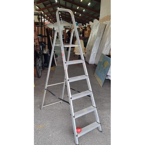 596 - A practical six-step folding step ladder from Abru Ltd.