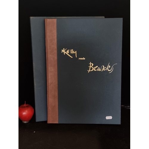 609 - A rare hardback gold limited edition (31/75) of 'Kelly Reads Bewick' by the Irish poet Rita Kelly. P... 