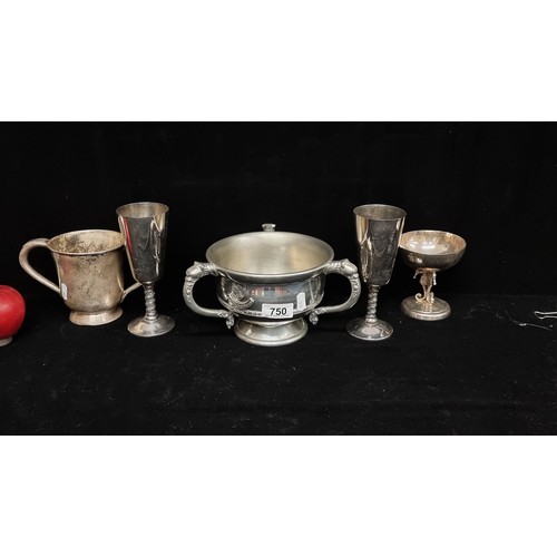 750 - Four fantastic items including a superb Irish made Georgian 