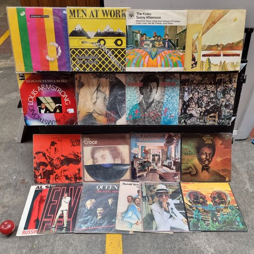 755 - A really wonderful collection of eighteen vinyl records. Including albums by Stevie Wonder, Talking ... 