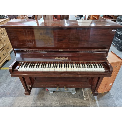 619 - A beautiful upright piano made by Collard & Collard London. Great sound, all keys intact. Nice clean... 