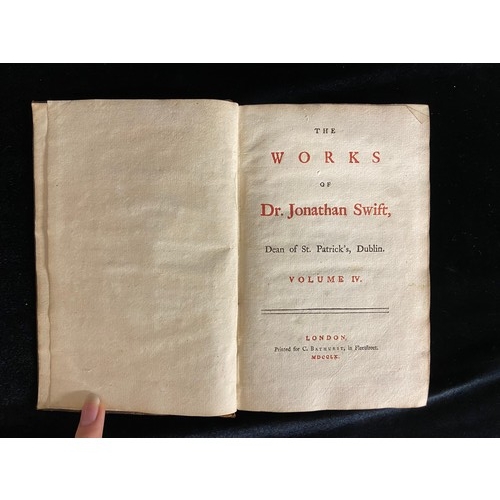 134 - A stunning antique copy of 'The Works of Dr. Jonathan Swift, Dean of St. Patrick's, Dublin.' Volume ... 