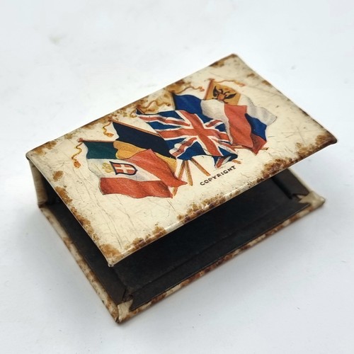 741 - Two items including A boar war Leinster Regiment, Matchbox holder, South Africa 1902 and a Cross pen... 