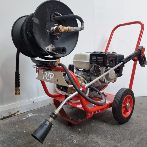 A PD Pro Wash 6.5HP petrol power washer from Peden Power, model number: PW203DHRA with a Honda engine, and a Annovi Reverberi pump. Includes an additional hose reel. Looks in new. Cost over €800