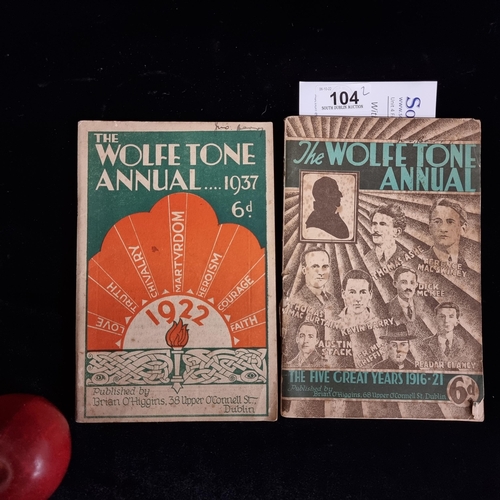 104 - Two great examples of 'The Wolf Tone Annual', including a 1937 edition, and the other of 'The Five G... 