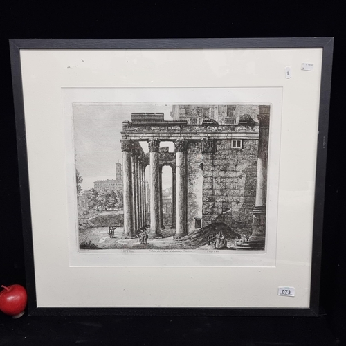 73 - Star Lot: A stunning original copper plate etching titled 