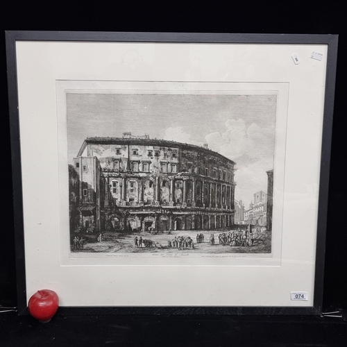 74 - Star Lot: A stunning original copper plate etching titled 