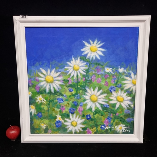 80 - A beautiful original framed acrylic on canvas painting 