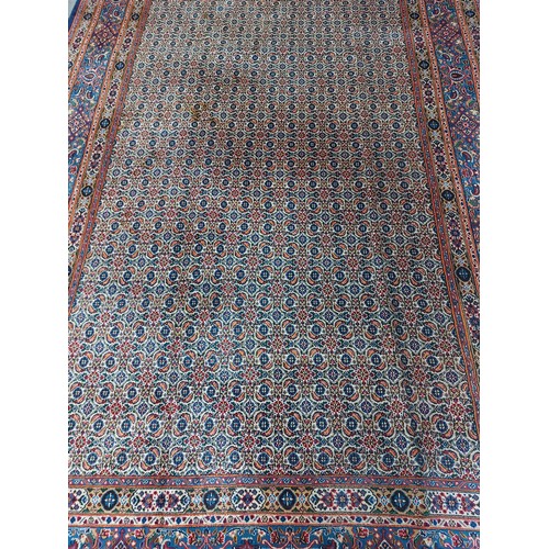 674 - Star Lot : A fabulous 100% wool, hand made and hand knotted Persian rug with very intricate foliate ... 