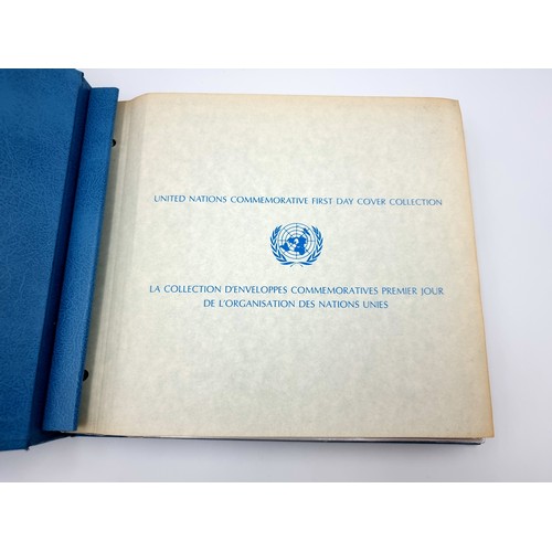 850 - A large full album of 1970s UN First day covers. In super condition. In an original Blue UN folder. ... 