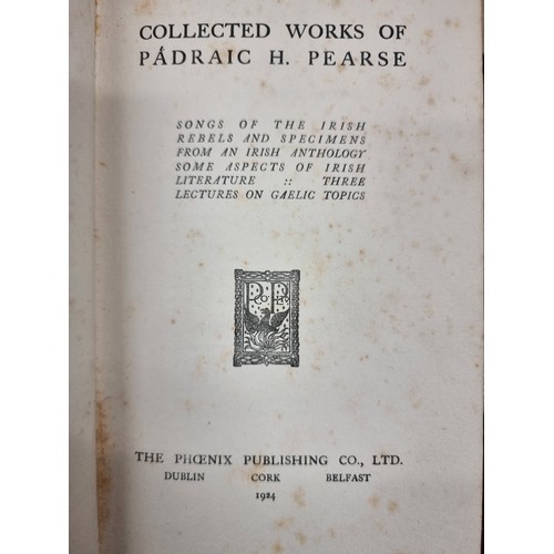 140 - Five hardback volumes covering the complete works of Pádraic H. Pearse, published in 1924 by the Pho... 