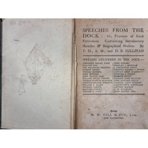 179 - A hardback edition of the book ''Speeches From The Dock'' by T.D, A.M and D.B Sullivan. Published by... 