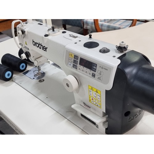 380 - Star Lot : A Brother industrial sewing machine (Model: S-7100A-40) with a direct drive motor fitted ... 