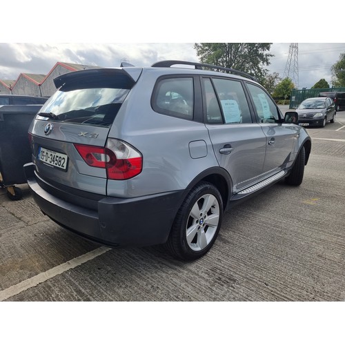 655 - Star Lot : A motor car. A BMW X3 Jeep. 2005 model 2.5L petrol Auto. Only 93Km / 58,000 miles only on... 