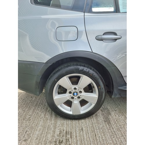 655 - Star Lot : A motor car. A BMW X3 Jeep. 2005 model 2.5L petrol Auto. Only 93Km / 58,000 miles only on... 