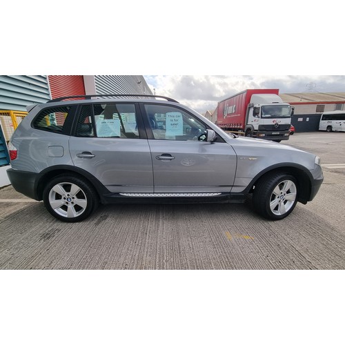 655 - Star Lot : A motor car. A BMW X3 Jeep. 2005 model 2.5L petrol Auto. Only 93Km / 58,000 miles only on... 