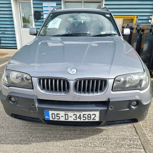 655 - Star Lot : A motor car. A BMW X3 Jeep. 2005 model 2.5L petrol Auto. Only 93Km / 58,000 miles only on... 