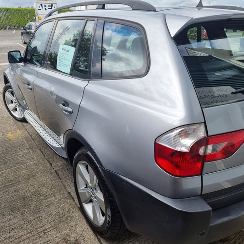 655 - Star Lot : A motor car. A BMW X3 Jeep. 2005 model 2.5L petrol Auto. Only 93Km / 58,000 miles only on... 