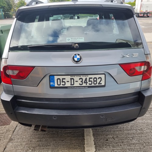 655 - Star Lot : A motor car. A BMW X3 Jeep. 2005 model 2.5L petrol Auto. Only 93Km / 58,000 miles only on... 