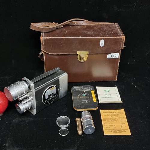 162 - An original GB-Bell & Howell Angénieux 16mm camera, with a Yashica branded lens brush and a Telekeni... 