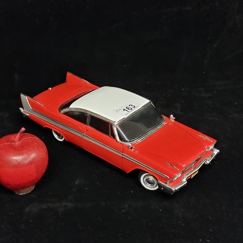 163 - A 1958 Plymouth (1/18) model car made by ERTL, made in celebration of the John Carpenter film 'Chris... 