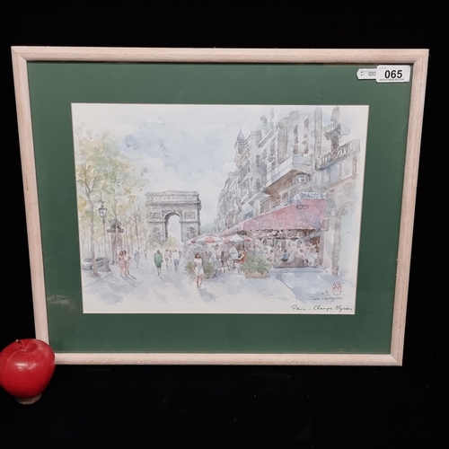 65 - A print of a watercolour painting titled 