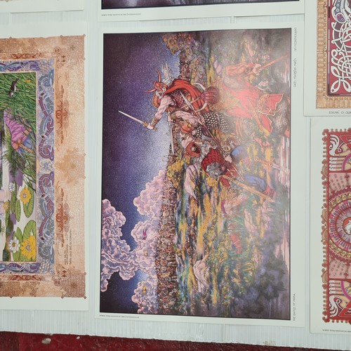 751 - A portfolio of eight prints by Jim Fitzpatrick produced by the Dé Dannan Press, hand signed by Jim F... 