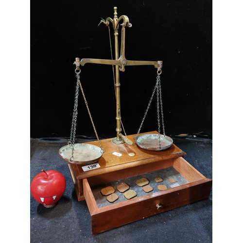 130 - A handsome set of Class B Victorian Scales by Calipe Dettmar & Co of Poland Street, London. Designed... 