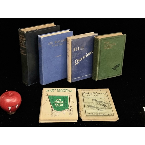 249 - A selection of six vintage hardback books including ''An Druma Mór'', ''Cóilin Ó Cuanig'' and ''The ... 