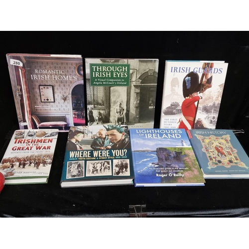 280 - Seven hardback books of Irish interest including 