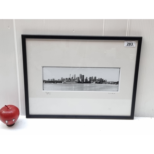 283 - A chic original vintage framed photograph titled 