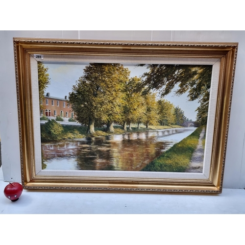 285 - A beautiful large original oil on canvas painting by artist Michael Scott titled 