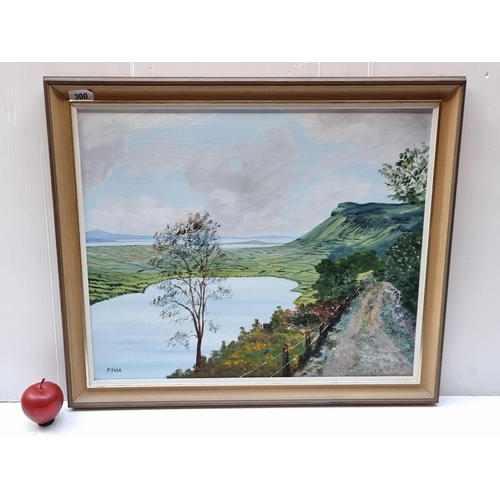 300 - Star Lot : A lovely original oil on canvas painting by the Irish artist Frank Feld titled 