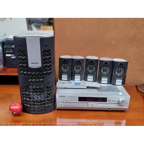 A Panasonic Home theatre system consisting of a Panasonic A Panasonic Home theatre system consisting of a Panasonic